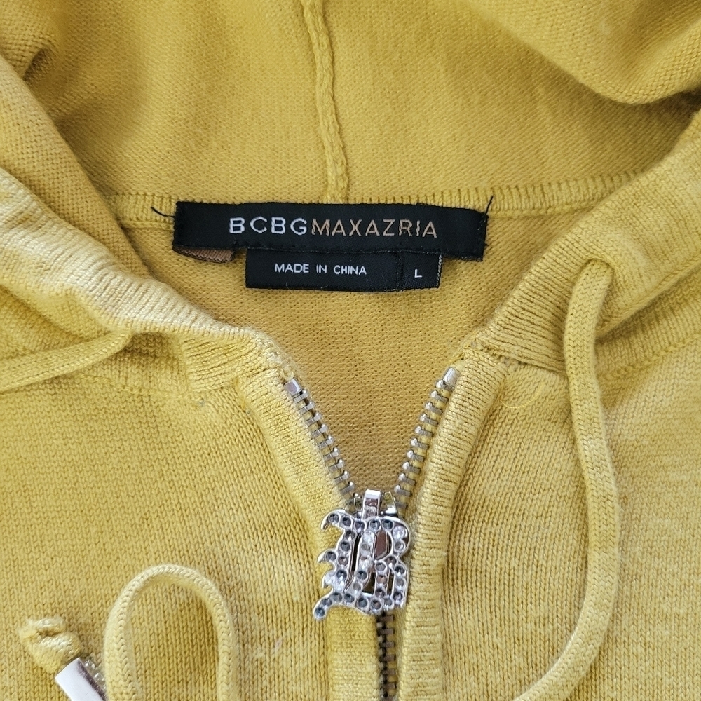 Bcbg vintage 90s embroidered hooded sweater - Picture 3 of 14